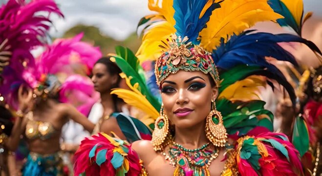 Carnival Couture, When Feathers Dance and Beauty Takes Center Stage