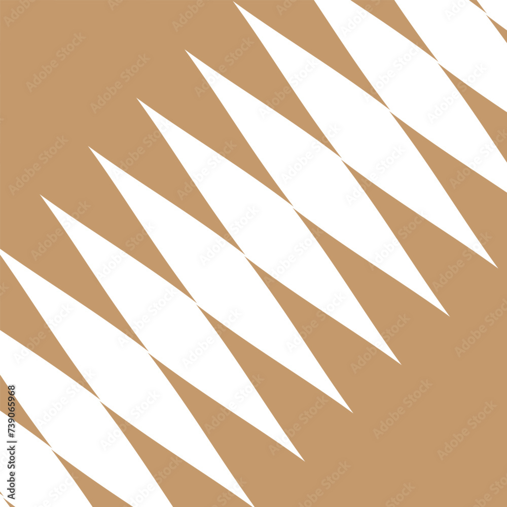 Poster abstract geometric repeatable tan corner wave line pattern.
