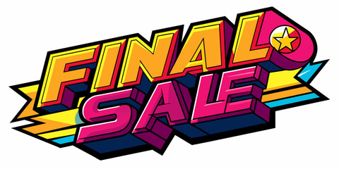 super Sale, flash sale, summer sale, final  text logo