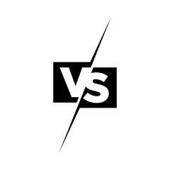 Obraz na płótnie Canvas Versus Or VS Letters Logo Design Inspiration