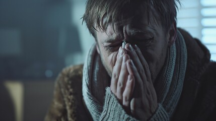 Image of a person with the flu.