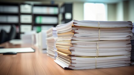 Image of a large stack of paperwork secured with binder clips.