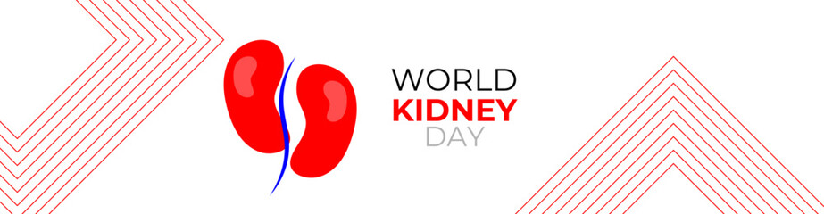 Illustration Of World Kidney Day Poster, cover Or Banner Background. Kidney care logo design. Urology vector design. World kidney day logotype. The national kidney month. vector illustration