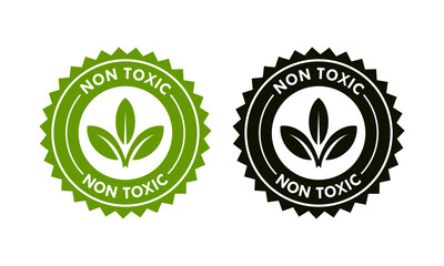 Non toxic design logo template illustration