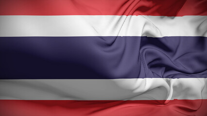 Close-up view of Thailand National flag.