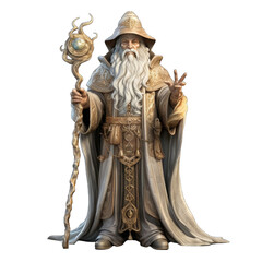 Obraz premium Divine render wizard png / transparent