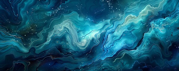 An immersive modern abstract background inspired by the fluidity and tranquility of water, designed to evoke a sense of serenity and depth.