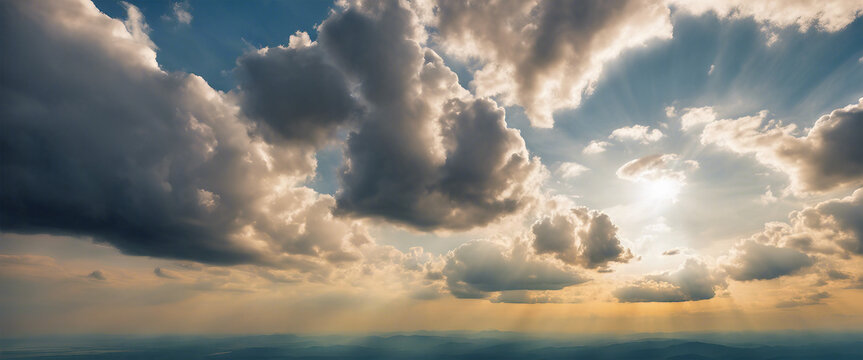 a cloud landscape in the sky