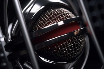 Capturing Sound: Close-Up Of A Microphone