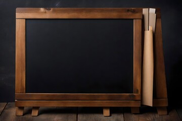 blank blackboard isolated on white background - obrazy, fototapety, plakaty