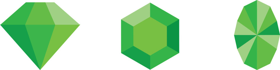 Emerald icon. Jewelry. Jewel. Vector. © Paolo