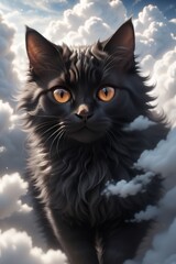 the cat photo, created with Generative AI technology.