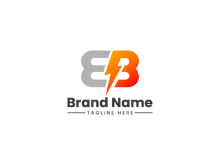 Electric logo with BB letter Gradient color.