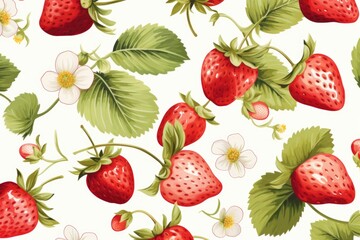 Berry pattern on light background