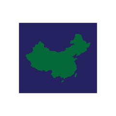 vectors illustration icon map of the republic of china