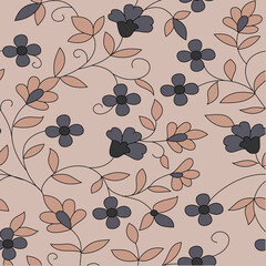 seamless vector paisley  design on background