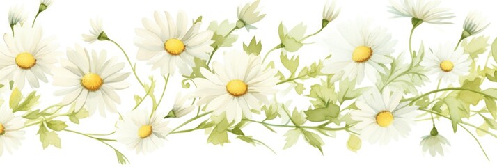 Pattern of flowers on light background