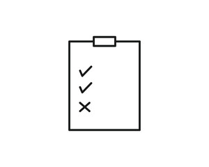 Clipboard icon vector symbol design illustration