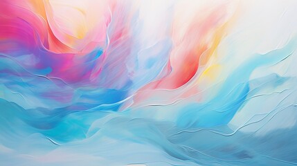 Fototapeta premium Abstract colorful oil painting on canvas