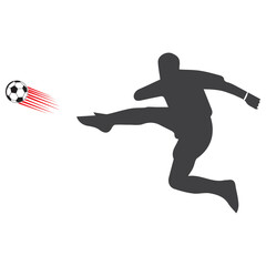 person kicking ball icon vector illustration symbol design - obrazy, fototapety, plakaty