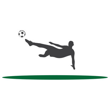 recommend clip art: person kicking ball icon vector illustration symbol design