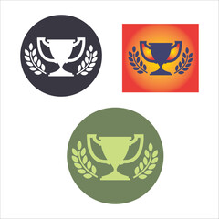 trophy icon vectors illustration symbol design template