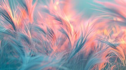 Soothing sway: Wavy tall grass in fluid motion, casting a calming spell with rhythmic grace in the serene meadow.