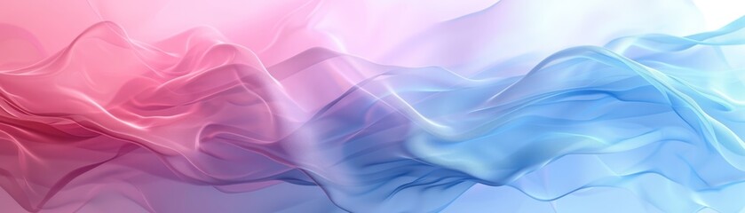 Obraz premium seamless abstract gradient background with smooth transitions between pastel pink and serene blue