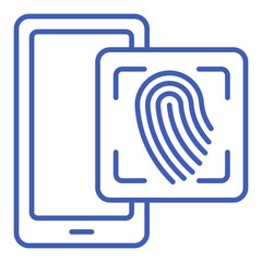 Fingerprint Scan Icon