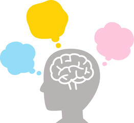 思考する人物のイメージイラスト