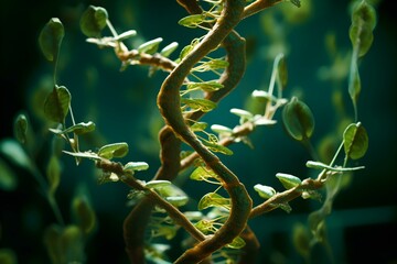 Exploring the Intricacies of Plant Genetics: Delving Deep into Chromosome DNA. Concept Genetic Mutations, Plant Breeding Techniques, DNA Sequencing, Evolutionary Adaptations