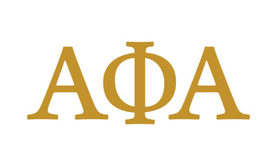 Alpha Phi Alpha greek letter, ΑΦΑ greek letters, ΑΦΑ - obrazy, fototapety, plakaty