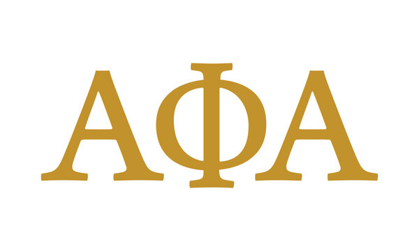 Alpha Phi Alpha greek letter, ΑΦΑ greek letters, ΑΦΑ