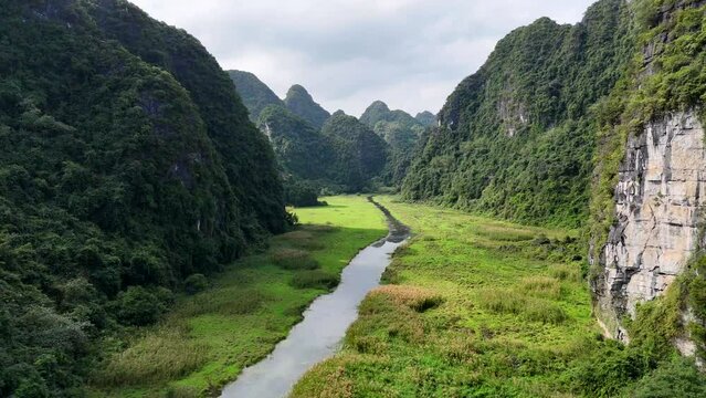 The most beautiful landscape in Ninh Binh - Vietnam.