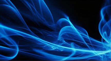 Fototapeta premium Abstract Blue Fire glowing Wave background