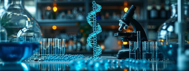 Research medical DNA lab science biotechnology scientist laboratory clinic medicine chemistry. Medical analysis DNA research equipment technology test microscope work health scientific computer gene