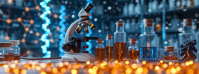 Research medical DNA lab science biotechnology scientist laboratory clinic medicine chemistry. Medical analysis DNA research equipment technology test microscope work health scientific computer gene