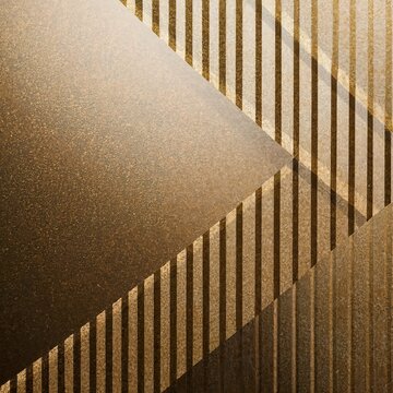 Texture of stripes on gold concrete wall, detail stone, abstract background