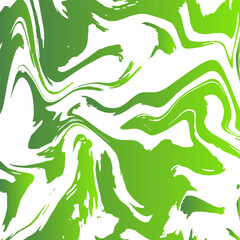 Abstract Green Liquefy wallpaper art design. Green and White wavy background. Green Digital marbled texture.Splash of paint. Colorful liquid.