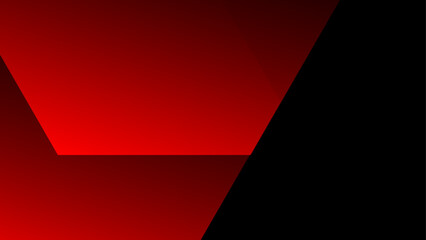 Dark black abstract background with red glowing lines designed for social media posts, business, and advertising events. Modern technology background