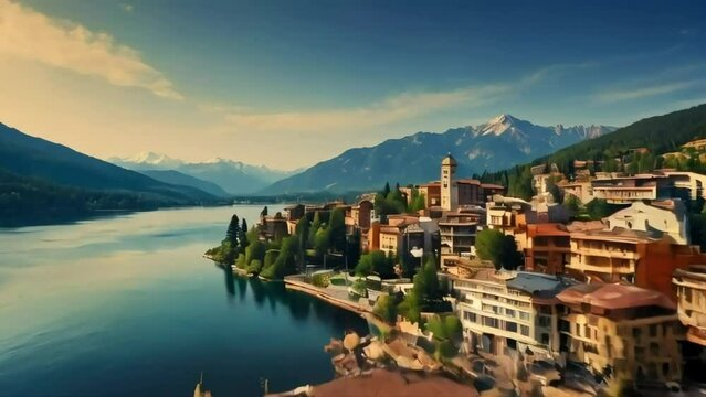lake view in europe