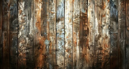 Textured Rustic Wooden Background, Warm Sunlit Vintage Wood Planks for Design Inspiration