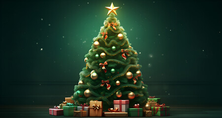 christmas tree with gifts,christmas tree with presents