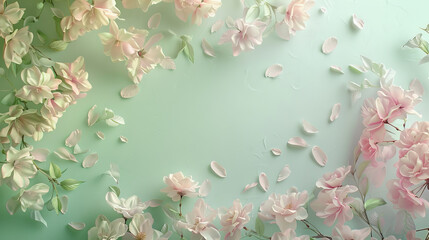 Spring-inspired Canvas with Delicate Petals