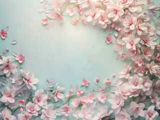 Spring-inspired Canvas with Delicate Petals