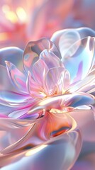 Glossy Elegance: Peony's glossy petals exude elegance, reflecting light in a captivating manner.