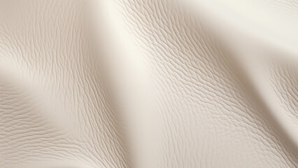 Elegant White Calfskin Texture Close-up