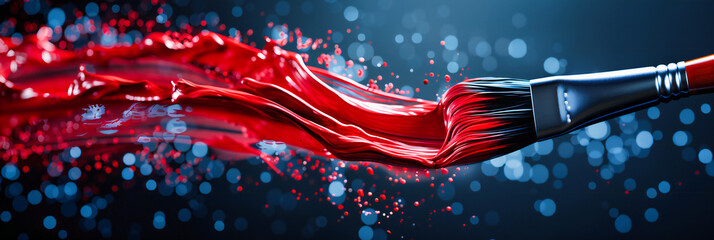 Elegant red satin fabric flowing on an isolated background, illustrating motion and luxury in abstract art and design