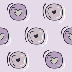 seamless design love comic style