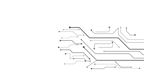 Abstract background electronic printed circuit board, with dot and connection line. Circuit board pattern for technology background